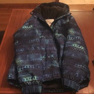 Waterproof snow board or ski jacket